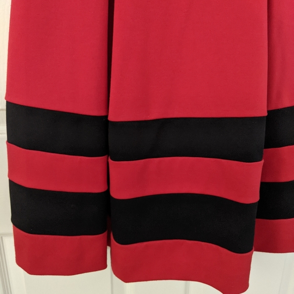 Red Calvin Klein Midi Dress - Picture 3 of 3